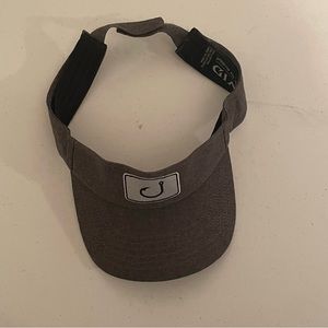 Salt life gray and white fishing baseball cap